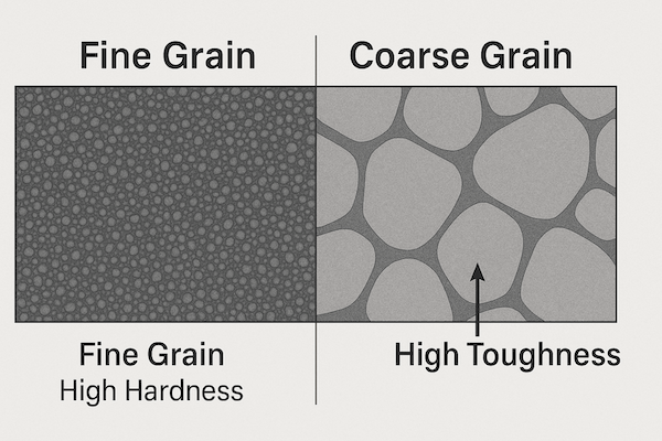Grain size changes how it behaves